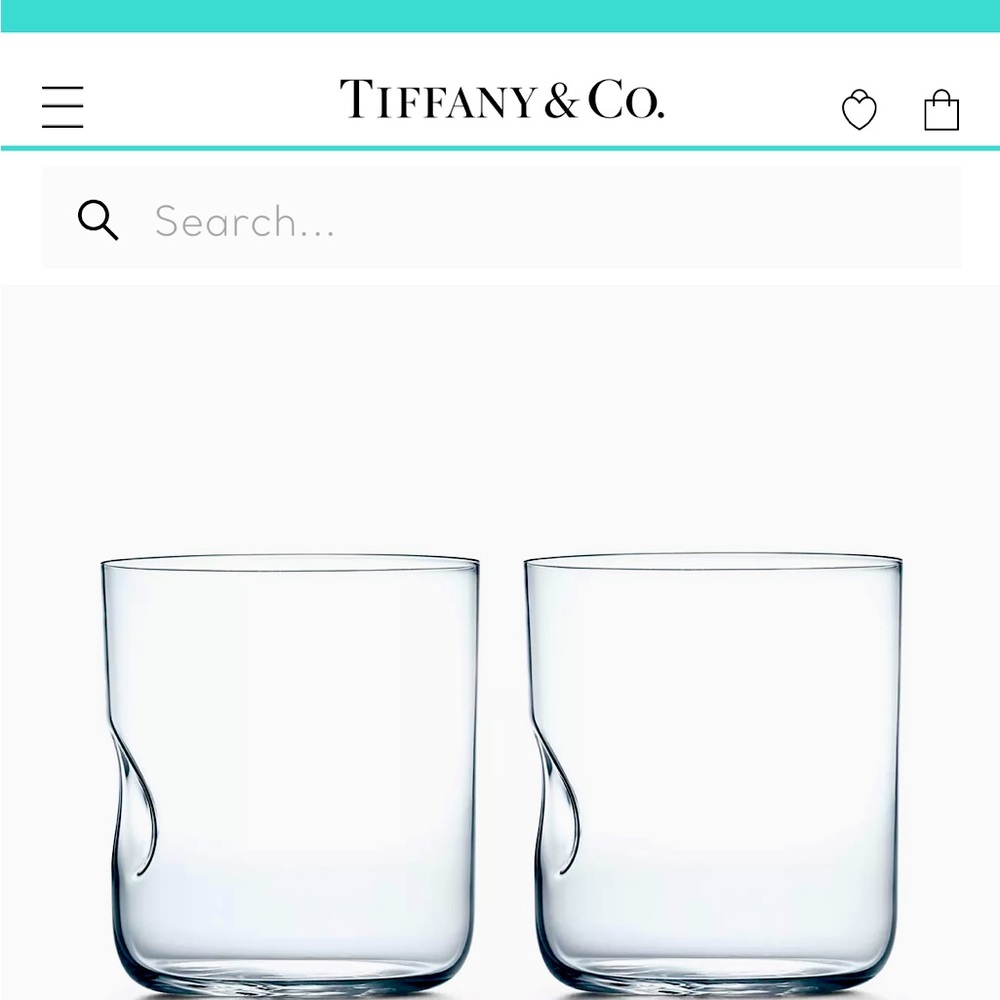 Tiffany and Co Elsa Peretti®
Thumbprint Glasses